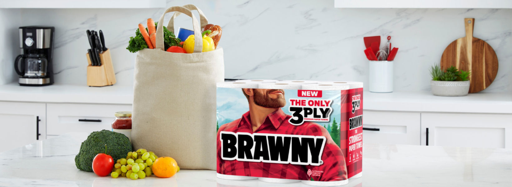 Brawny® Redefines Category Strength with New 3-Ply Paper Towels
